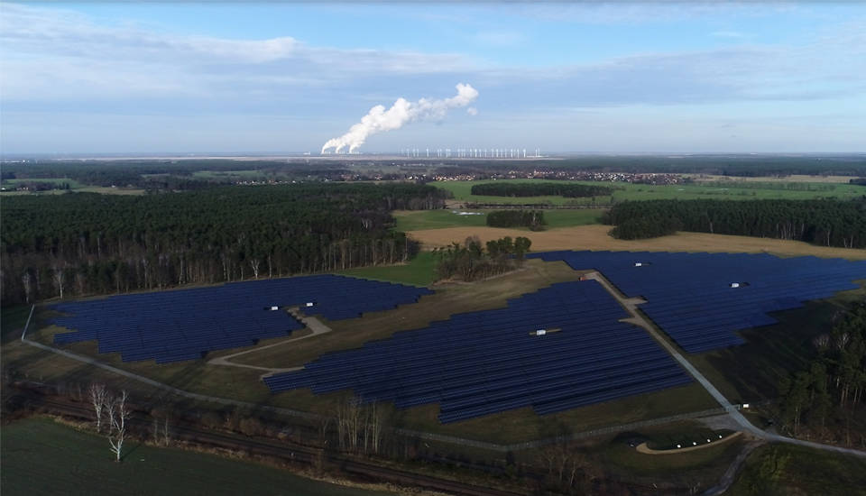 SpreeGas erzeugt im Solarpark Frauendorf regenerativen Strom. Bild: SpreeGas