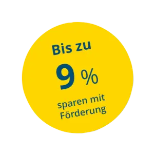 Gelber Kreis mit der Aufschrift
