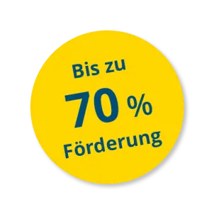 Gelber Kreis mit der Aufschrift